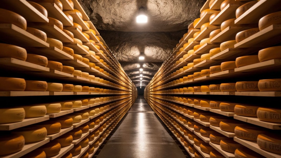 À 1000m d'altitude, ces caves volcaniques affinent 3000 fromages depuis le XVIIIe siècle