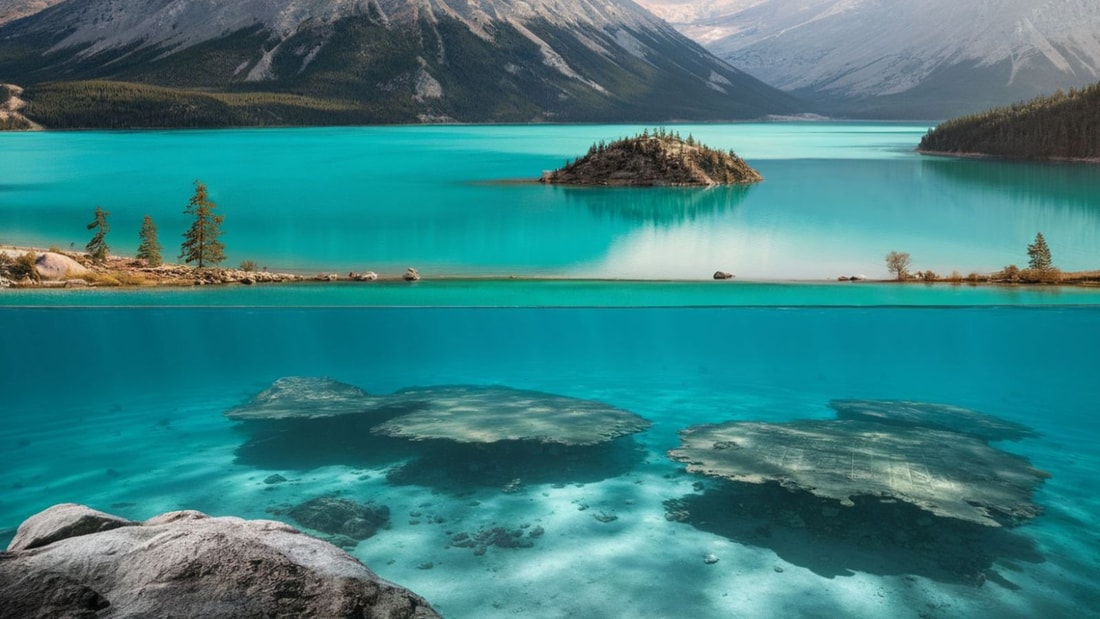 Ce lac alpin de 44 km² cache des cités préhistoriques sous ses eaux turquoise