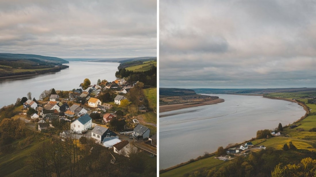 Ce village de 900 âmes offre une vue imprenable sur le plus grand estuaire d'Europe