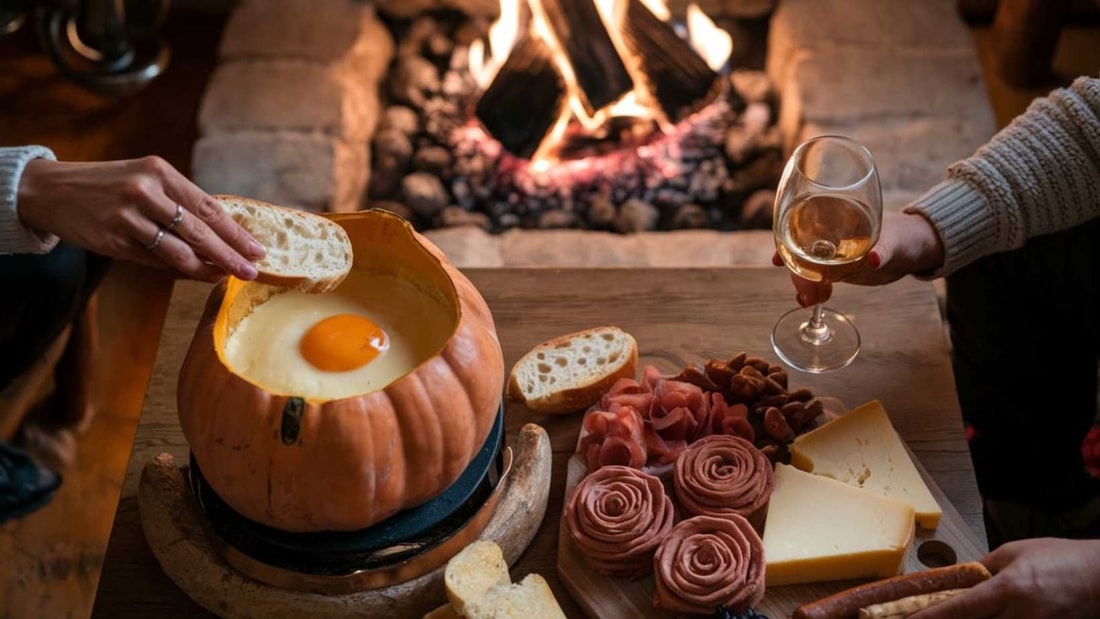 Oubliez la raclette : Cette courge farcie au reblochon et œuf cocotte est incroyable