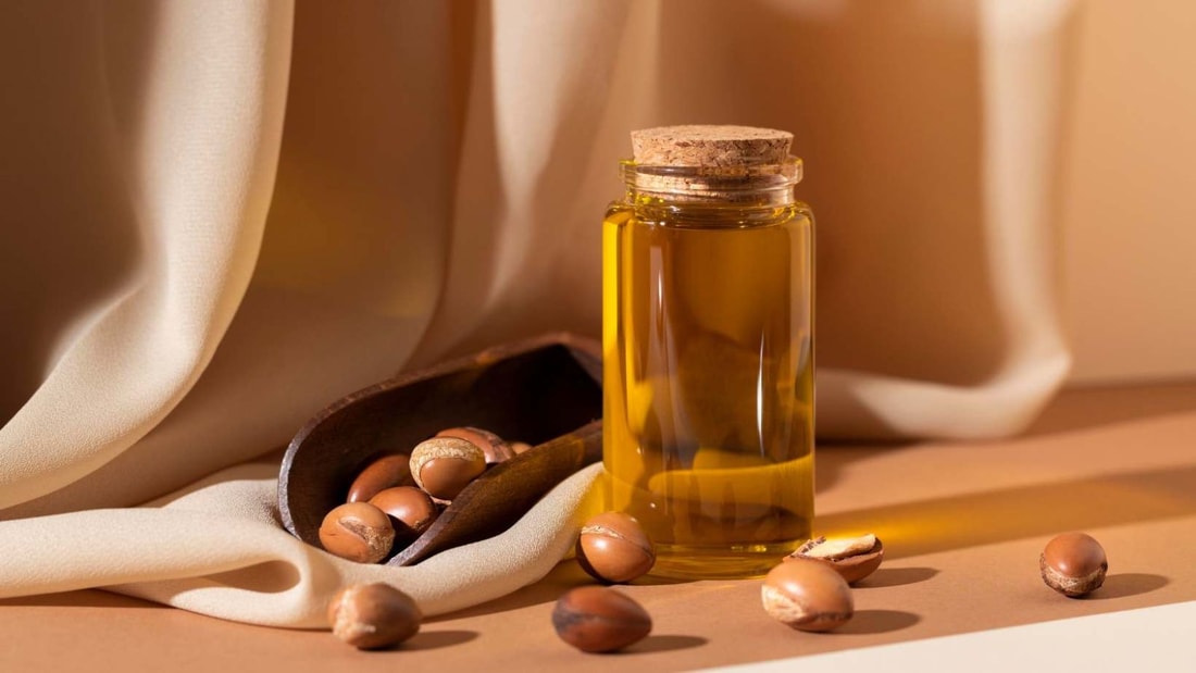 Peau d'adolescente après 40 ans grâce à la vitamine E de l'huile d'argan