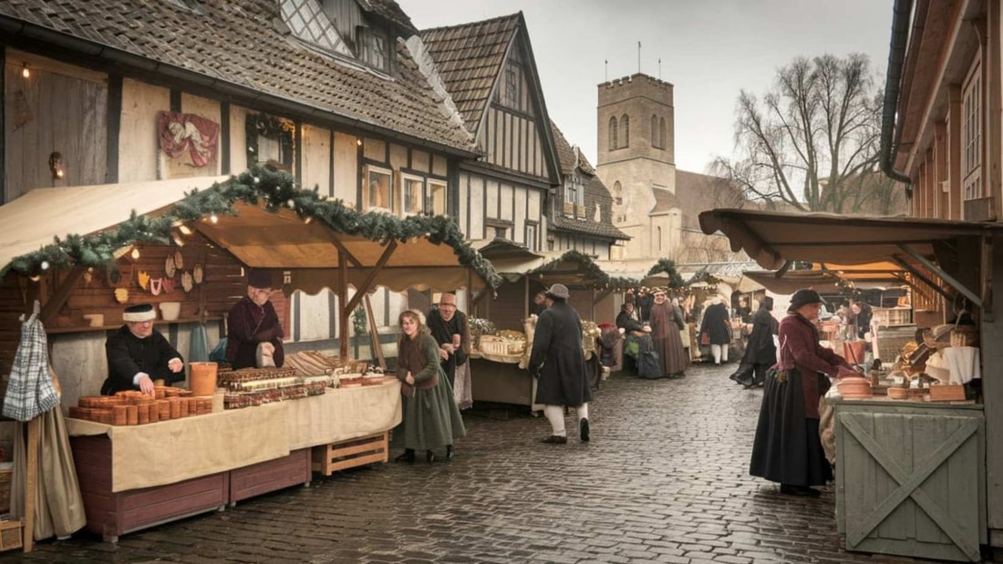 Le marché de Noël médiéval où le temps s'est arrêté en 1570