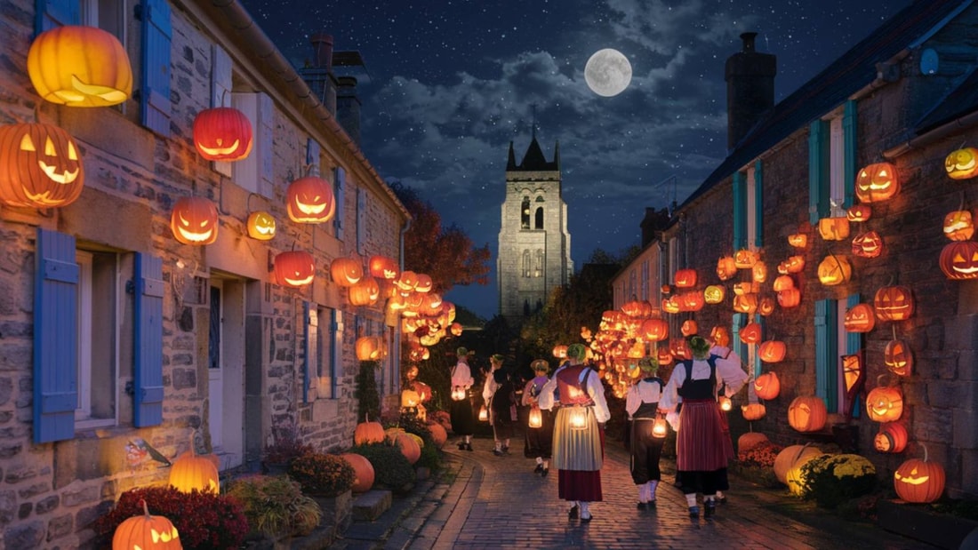 40 000 lanternes illuminent ce village morbihannais en novembre depuis 1850