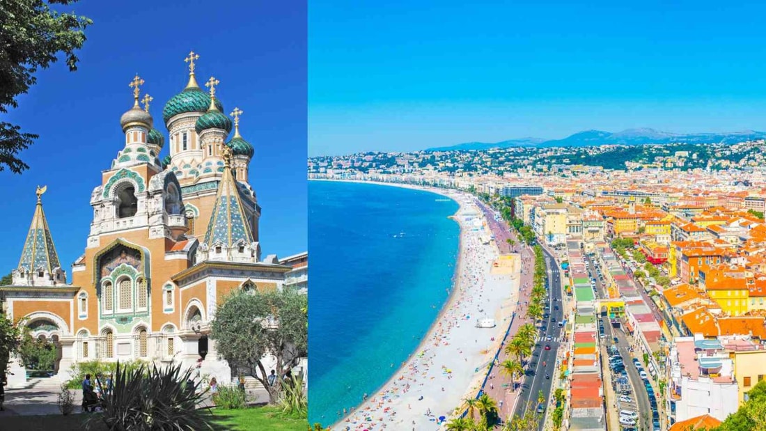 Quelle ville française abrite un petit coin de Russie au bord de la Méditerranée ?