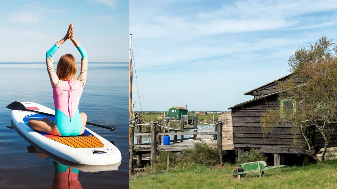 Quel village français allie yoga sur l'eau et dégustation d'huîtres ?