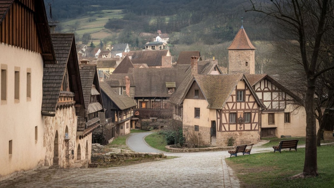 47 bâtiments classés racontent 800 ans d'histoire dans ce village médiéval