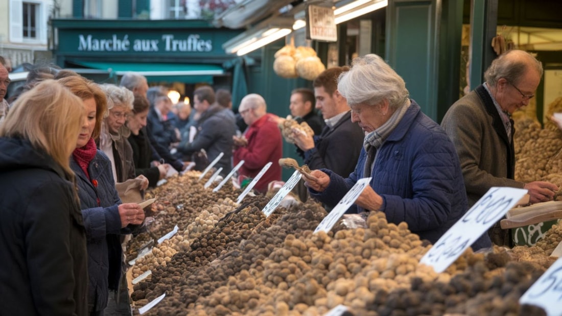 Ce marché aux truffes historique voit les prix grimper jusqu'à 1000€ le kilo