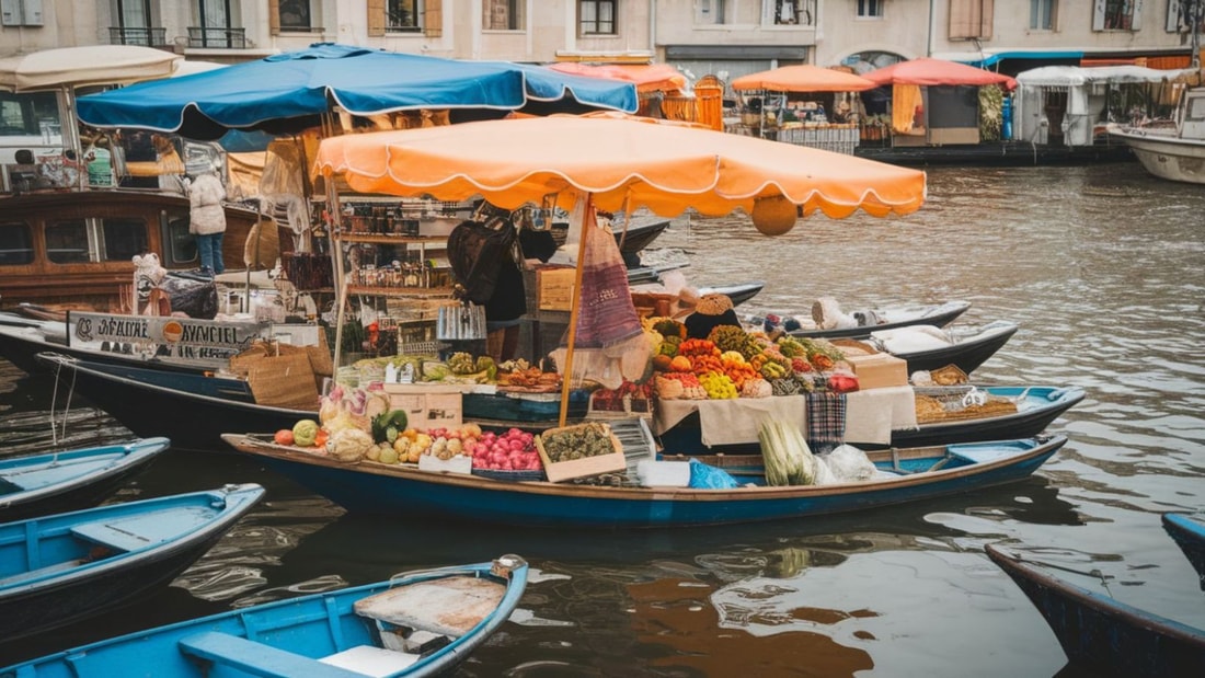 Ce marché flottant unique en France attire 15 000 curieux chaque été