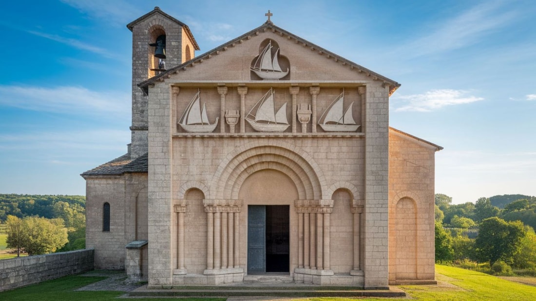 Cette église romane abrite les plus anciennes représentations de navires médiévaux de France