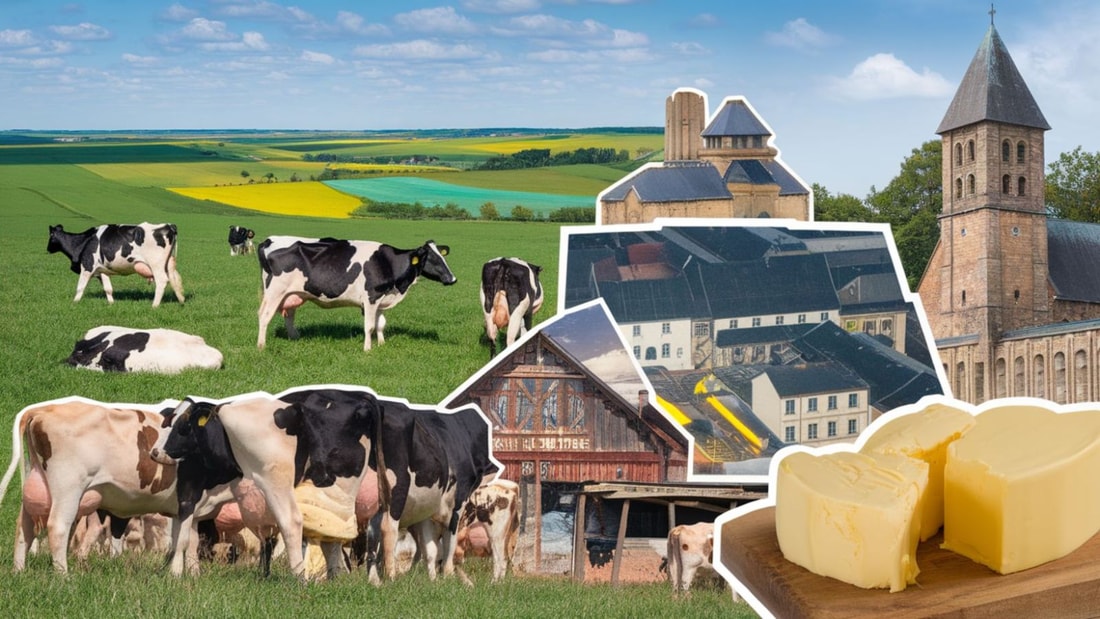 Cette ville normande produit 4500 tonnes du meilleur beurre AOP de France chaque année