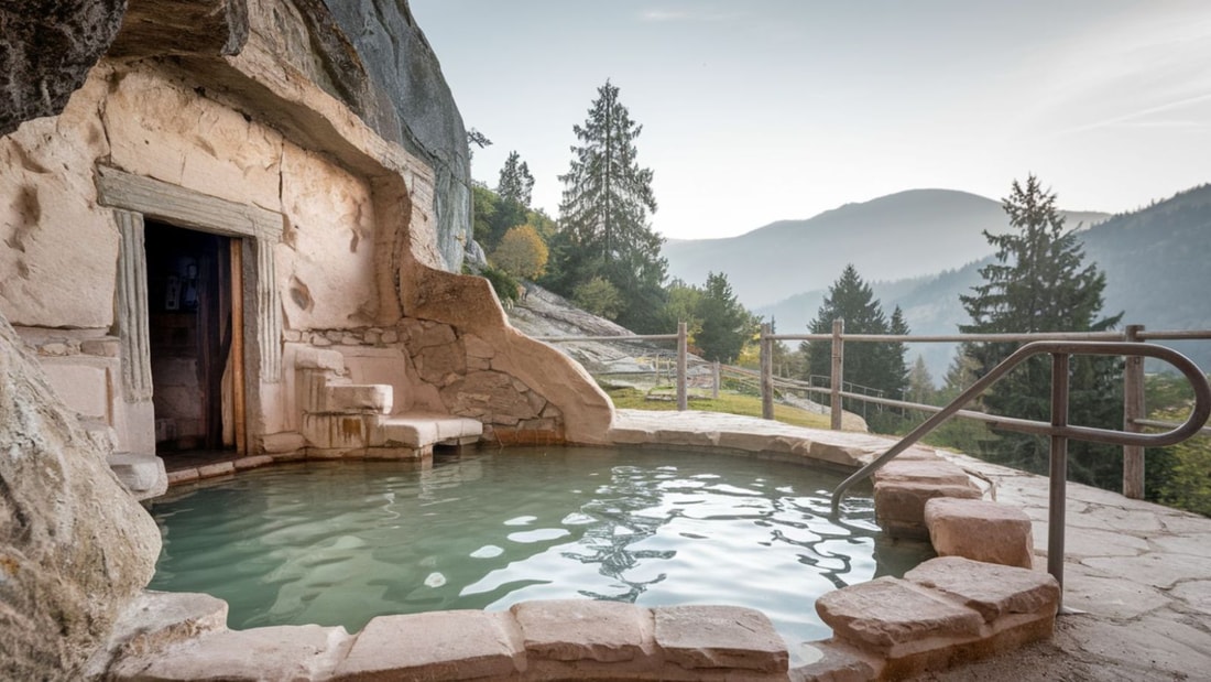 Ces bains romains à 1450m d'altitude maintiennent naturellement une eau à 41°C depuis 2000 ans