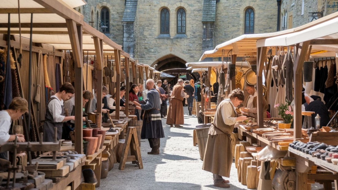 80 artisans perpétuent des métiers ancestraux dans ce marché médiéval unique