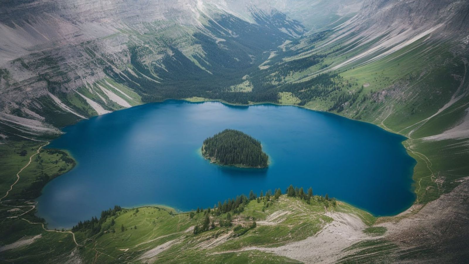 Ce lac alpin de 45 km² est surnommé "le lac bleu" : découvrez pourquoi