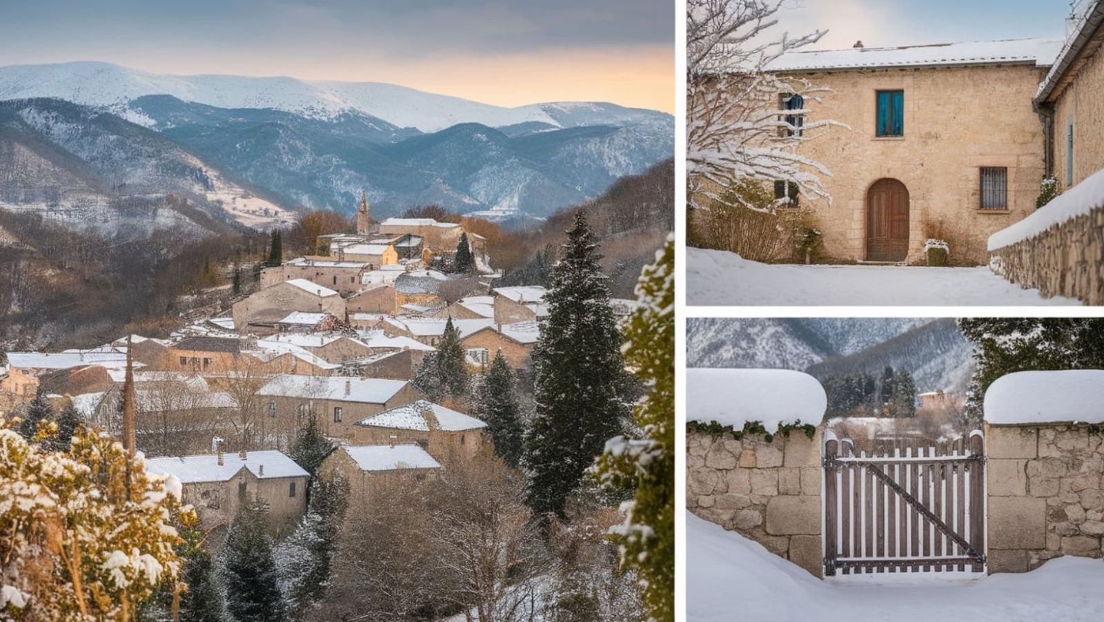 Ce village perché à 1097m offre une vue givrée sur la Provence oubliée