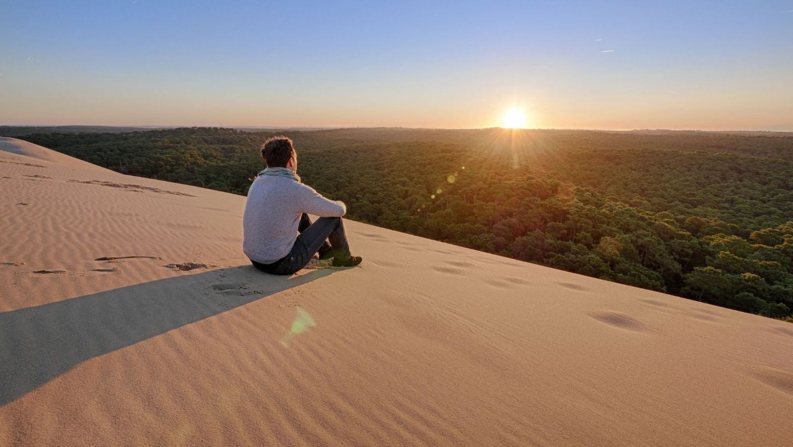 La Dune du Pilat en janvier : 106 mètres de hauteur et 0 touriste en vue