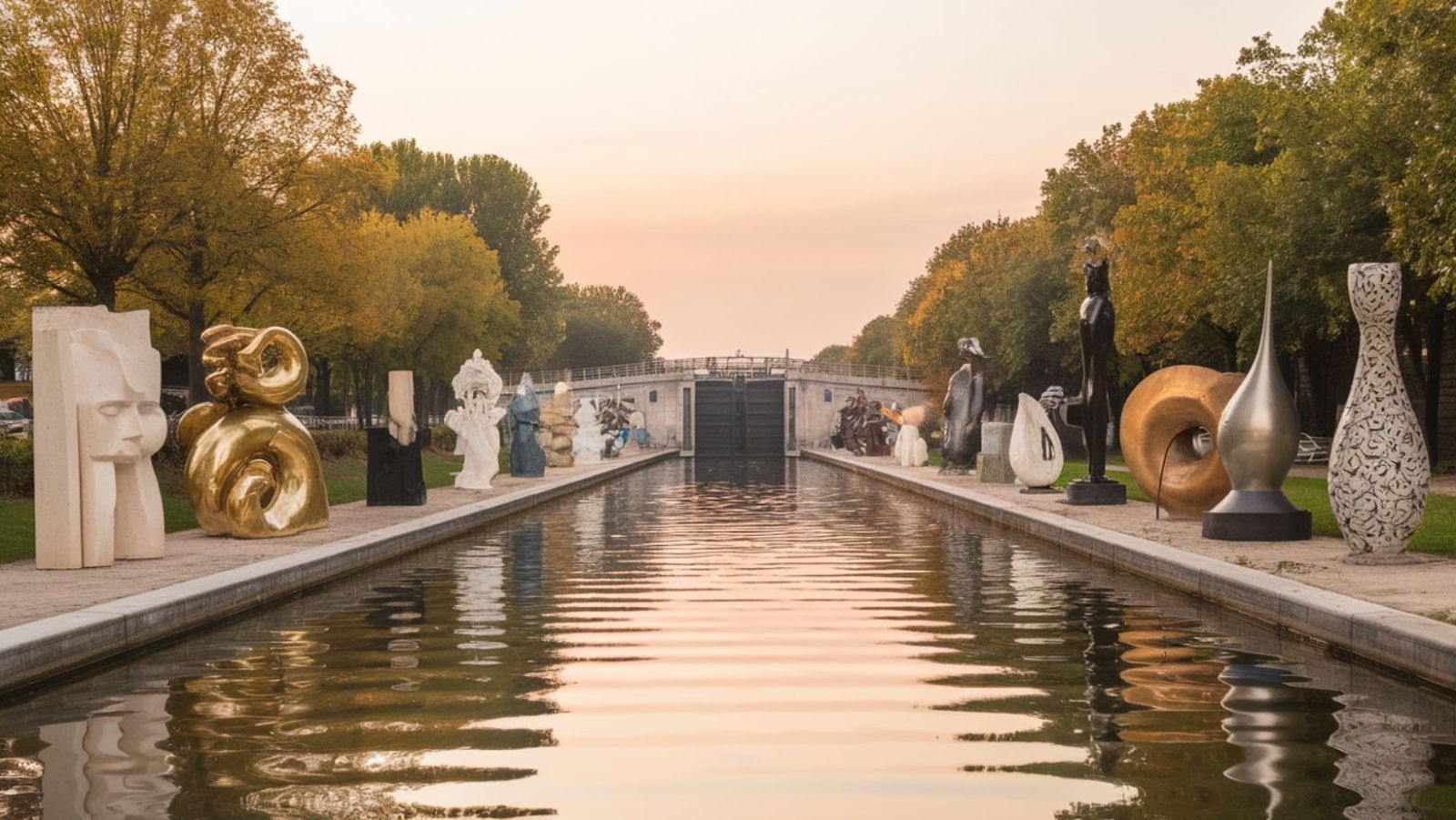 350 ouvrages d'art jalonnent cette voie navigable classée UNESCO