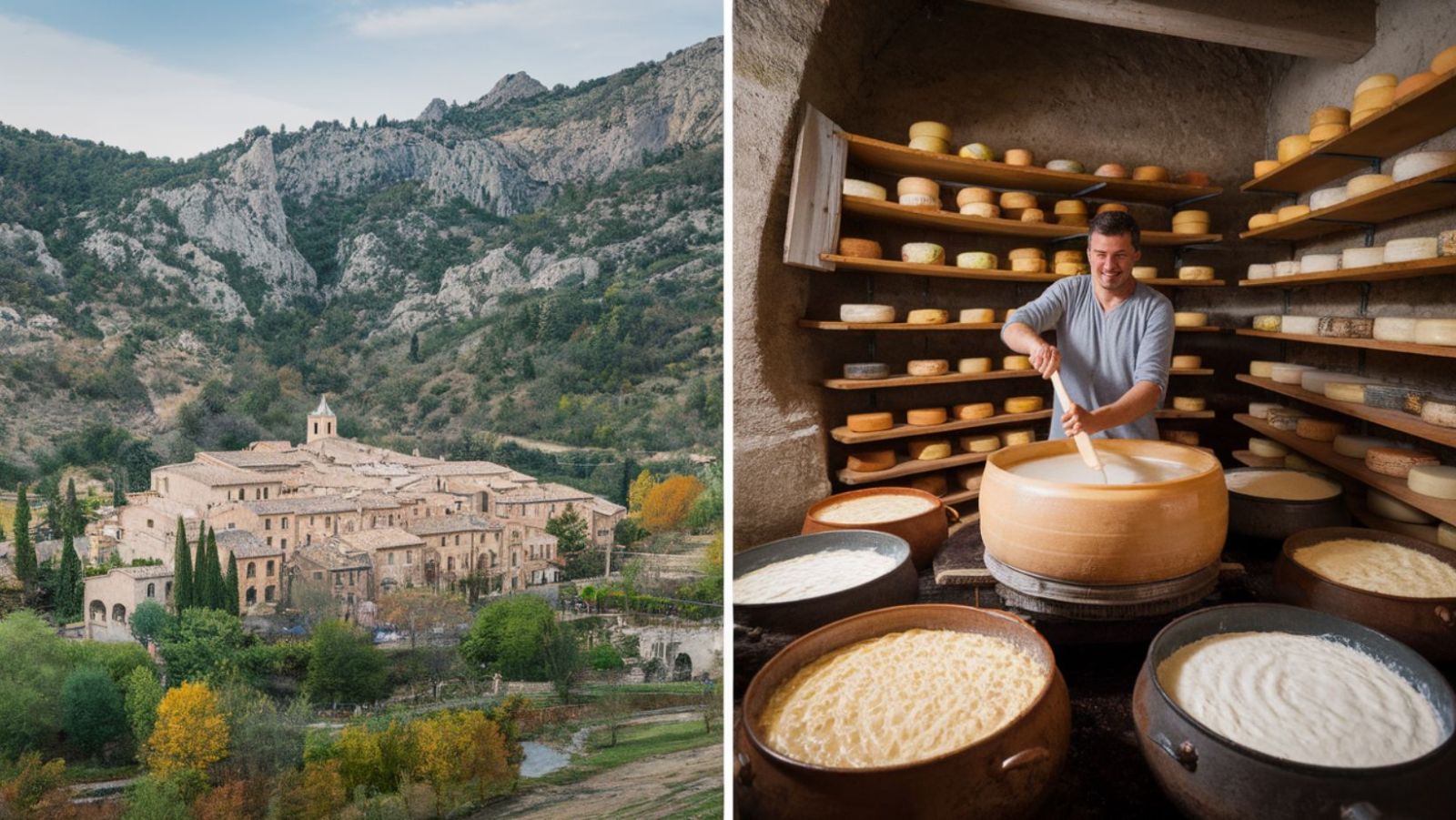 À 800 mètres d'altitude, ce village provençal produit l'un des fromages les plus rares de France