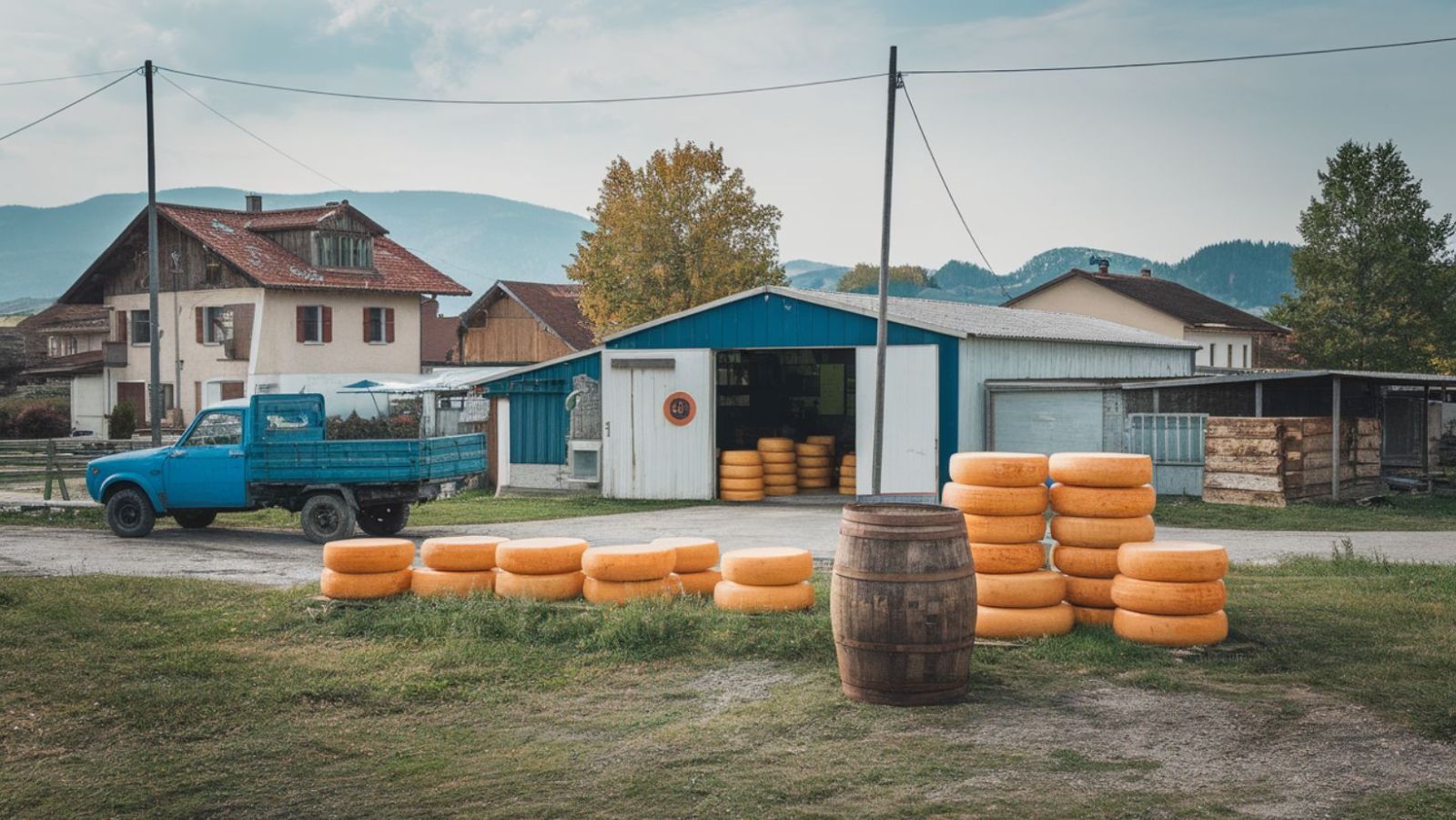 Ce village de 340 habitants produit 1400 tonnes de fromage par an