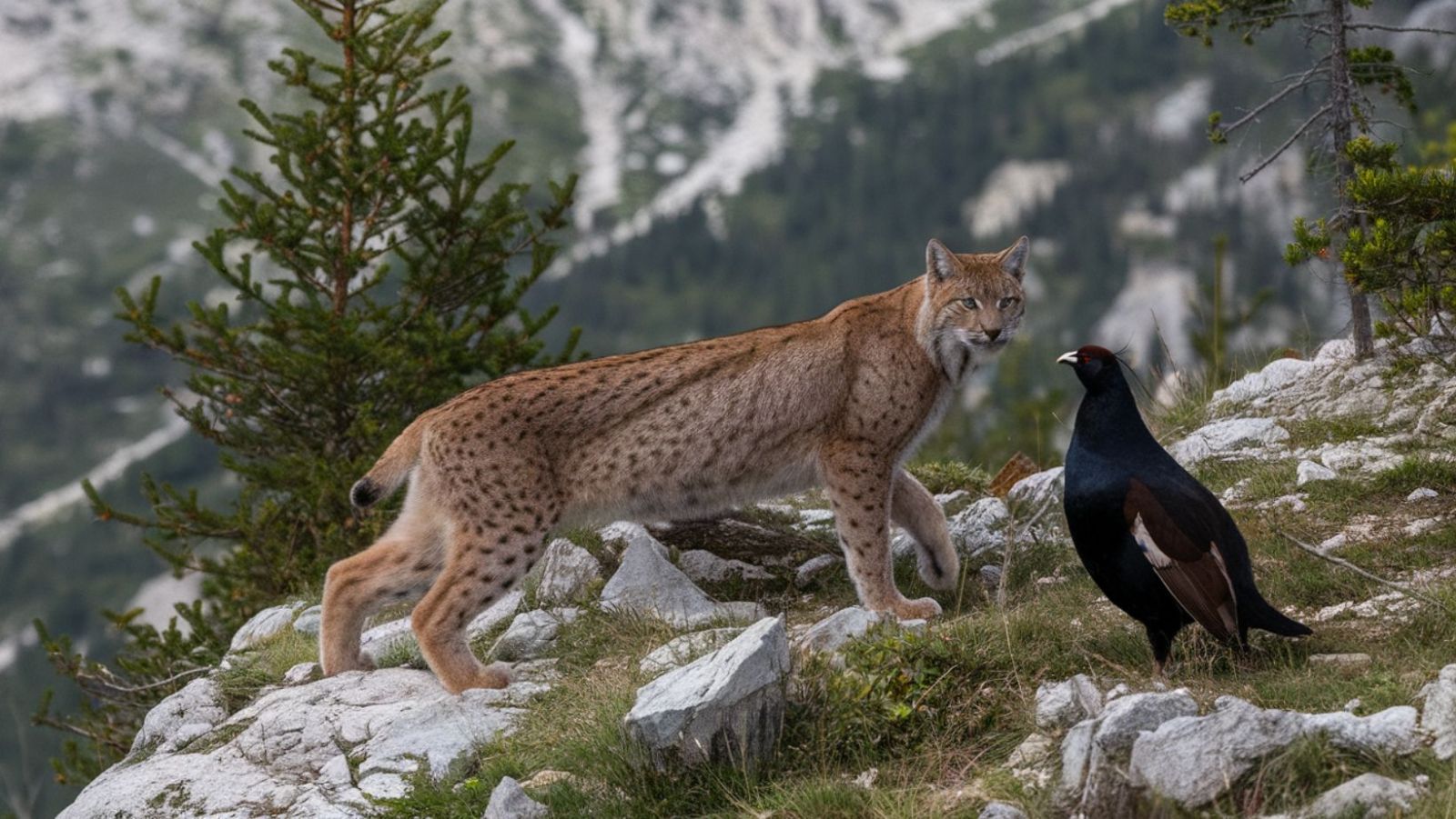 Découvrez le refuge de 15 lynx boréaux et 40 couples de grands tétras au cœur des montagnes