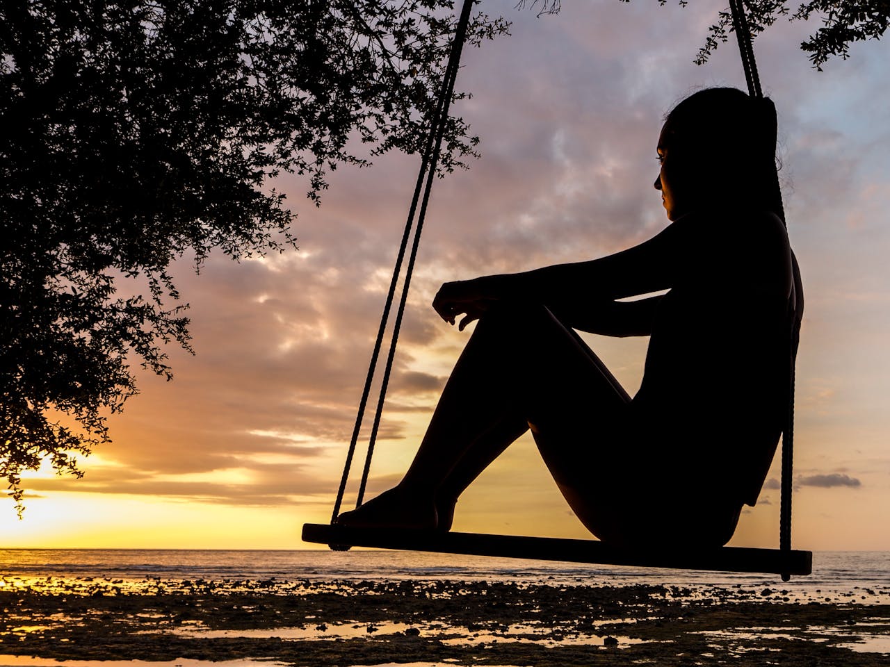 femme reflexion couche de soleil